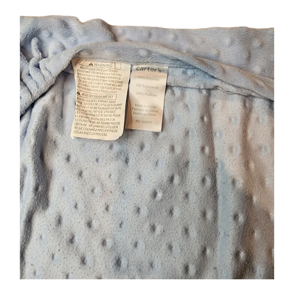 Carter's Changing Pad Cover Light Blue Textured